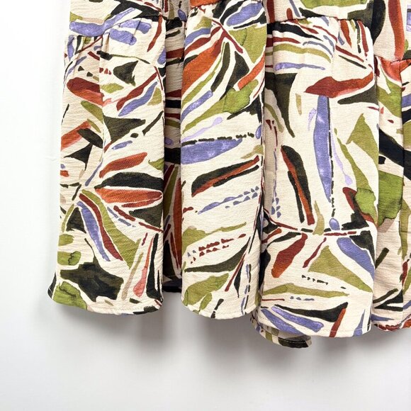 Monteau Organic Pattern Tiered Maxi Sundress Size Small - Picture 3 of 5